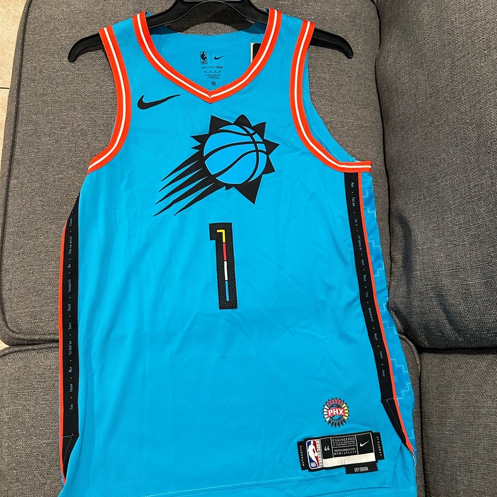 Nike Authentic Phoenix Suns Devin Booker City Edition Jersey Men's Medium NWT